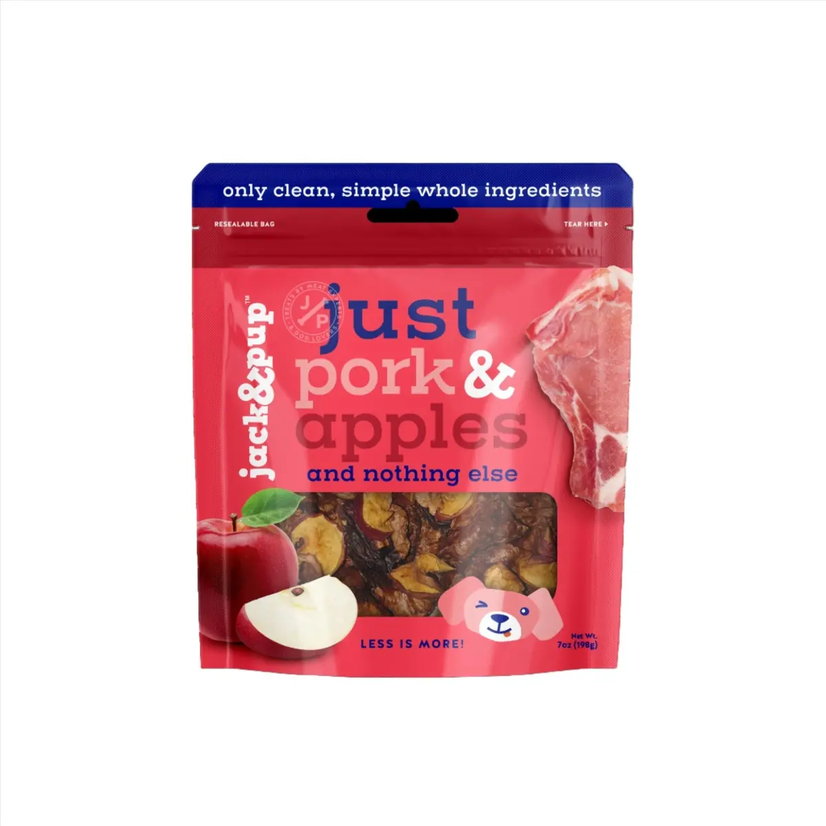 Jack&Pup Just Pork & Apples Dog Treats 1
