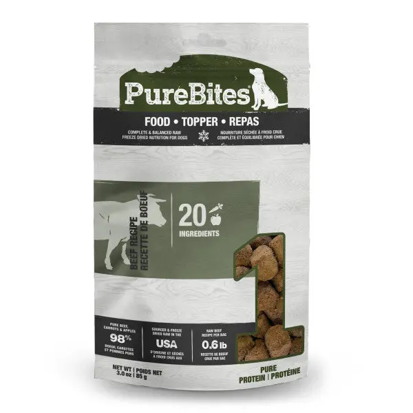 Purebites Beef Recipe Dog Food Topper 1