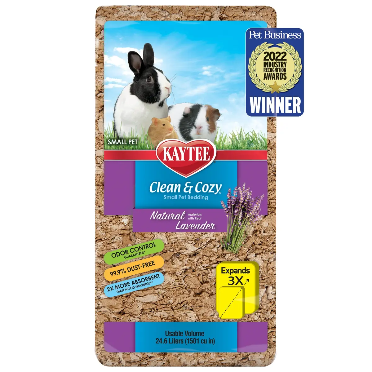 Kaytee Clean & Cozy Natural Lavender Bedding 1
