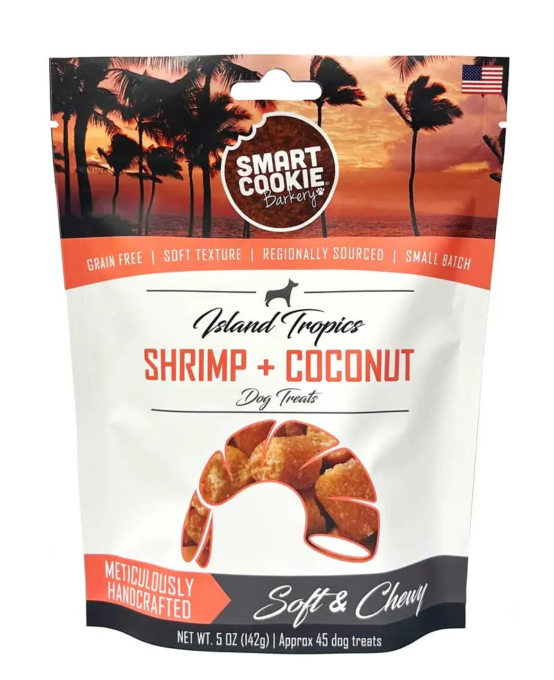 Smart Cookie Shrimp & Coconut Soft & Chewy Dog Treats 1