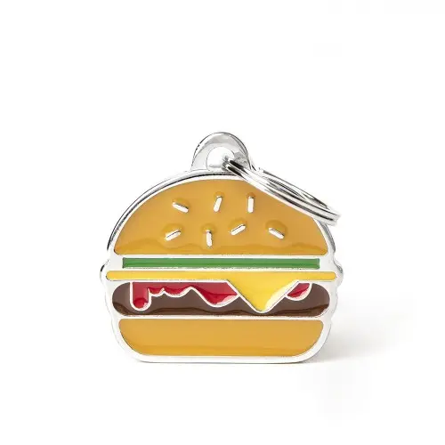 Myfamily Food Burger Id Tag 1