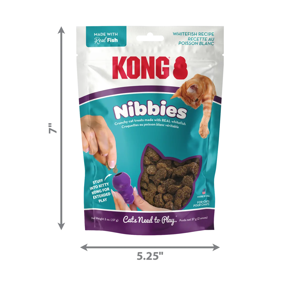 Kong Cat Nibbies Whitefish Cat Treats 1
