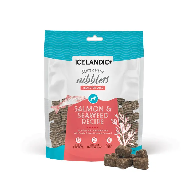 Icelandic+™ Salmon & Seaweed Soft Chew Nibblets For Dogs 1