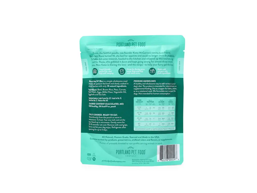 Portland Pet Food Company Rosie's Beef N' Rice 2