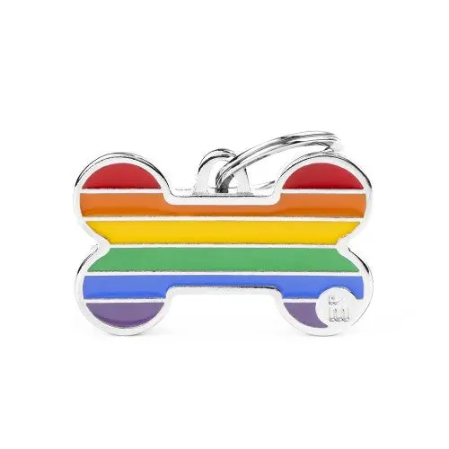 Myfamily Rainbow Big Bone Id Tag 1