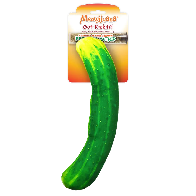 Meowijuana Get Kickin' Refillable Spicy Pickle Kicker Cat Toys 1