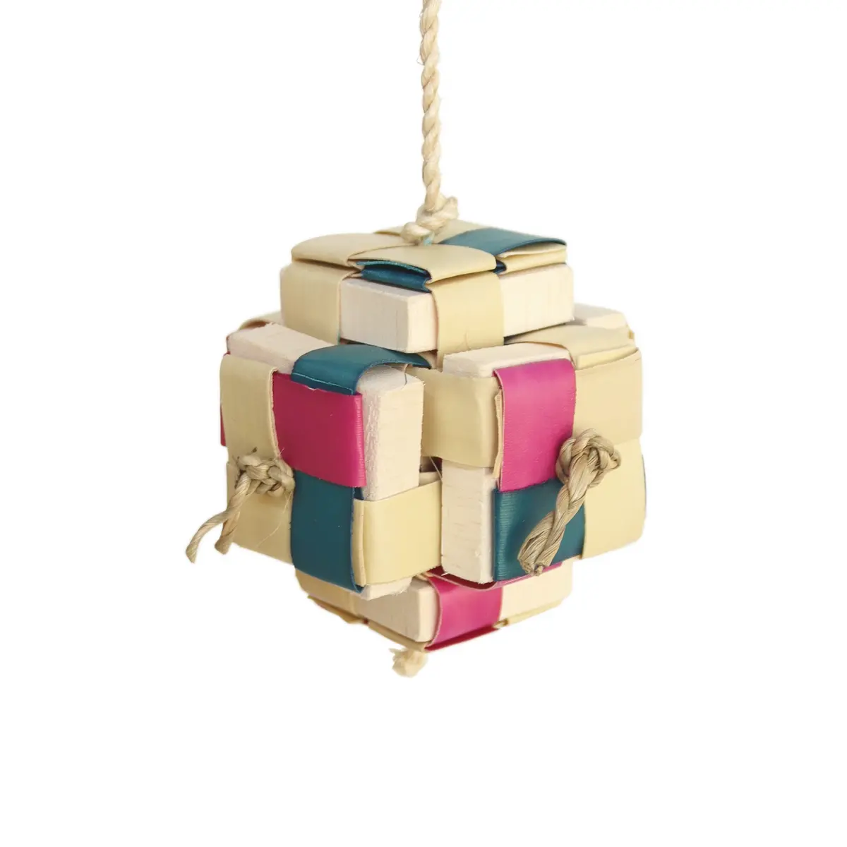 A & E Cage Happy Beaks Pixel Cube Bird Toy 1