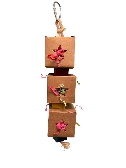 A & E Cage Happy Beaks Star Shred & Seek Bird Toy 1