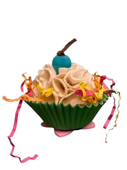 A & E Cage Happy Beaks Sweet Tweets Cupcake Foot Bird Toy 1
