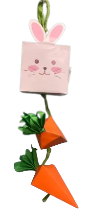 A & E Cage Nibbles Bunny/Carrot Box Small Animal Chew Toy 1