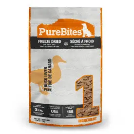 Purebites Freeze Dried Duck Liver Dog Treats 1