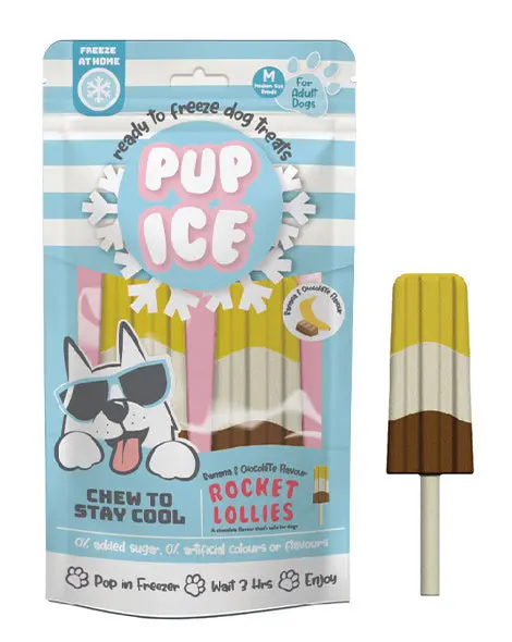 Ethical Pet Rocket Lollies Banana & Chocolate Flavor Dog Treats 1