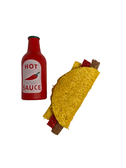 A&E Cage Nibbles Spicy Taco Small Animal Chew Toy 1