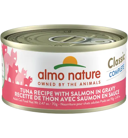 Almo Nature Classic Complete Tuna Recipe With Salmon In Gravy 1