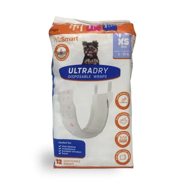 Wizsmart Ultradry Disposable Male Dog Wrap 1