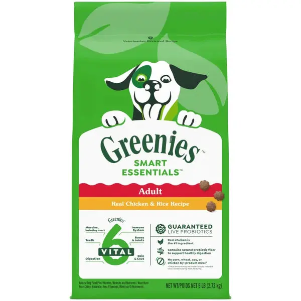 Greenies Smart Essentials Adult High Protein Dry Dog Food Real Chicken & Rice Recipe 1