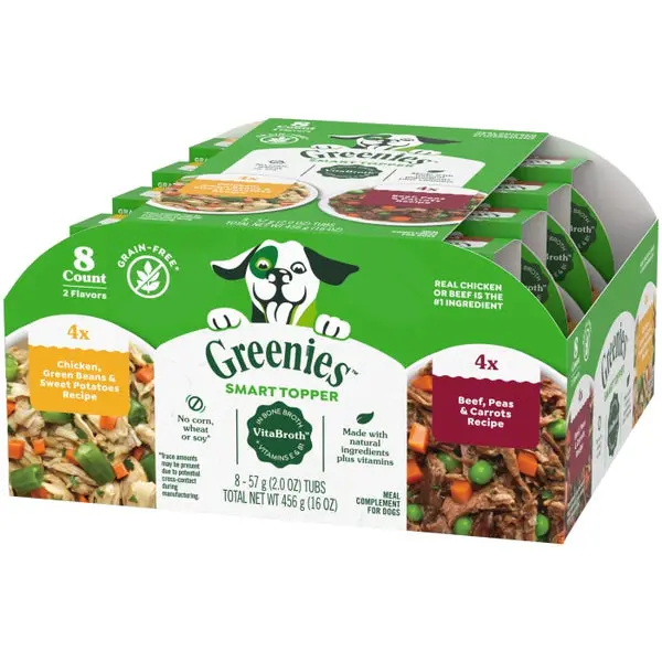 Greenies Smart Topper Wet Mix-In For Dogs, Chicken With Green Beans & Beef Pack 1