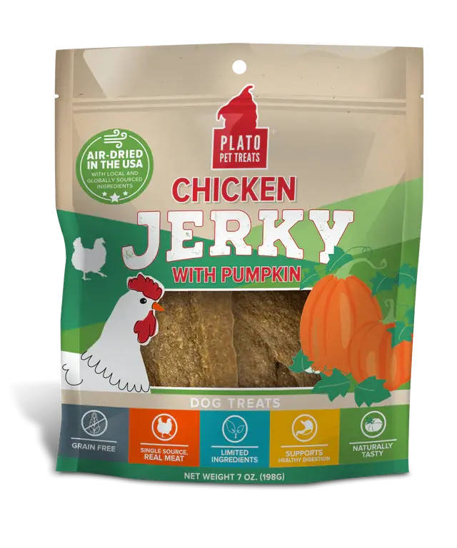 Plato Chicken Jerky With Pumpkin Dog Treats 2