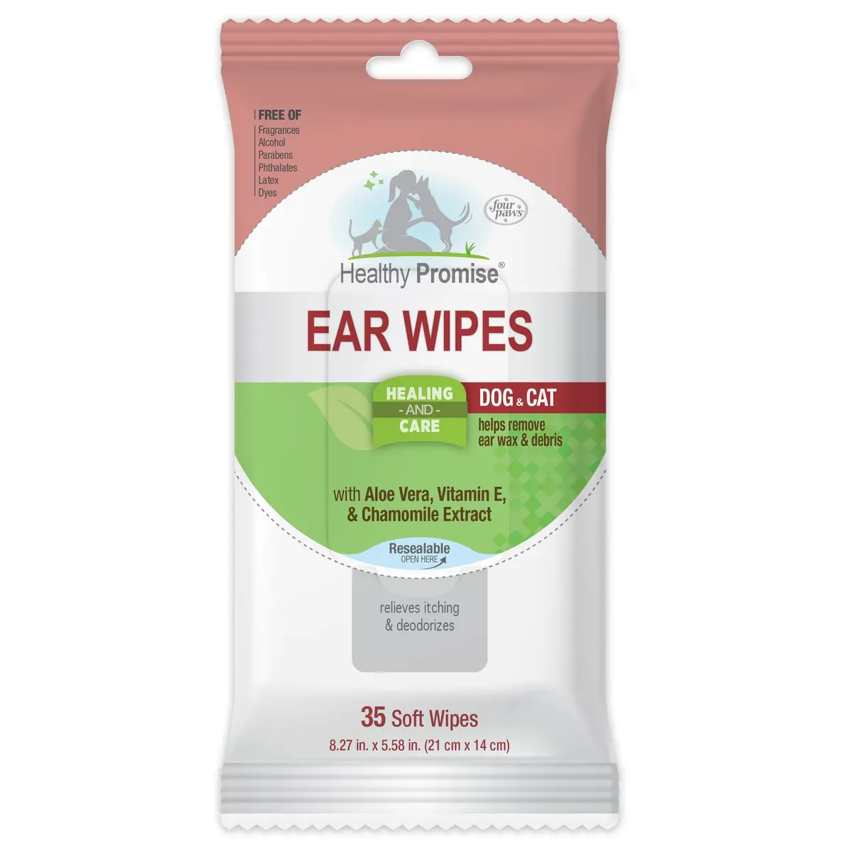 Four Paws® Healthy Promise™ Cat & Dog Ear Wipes 1