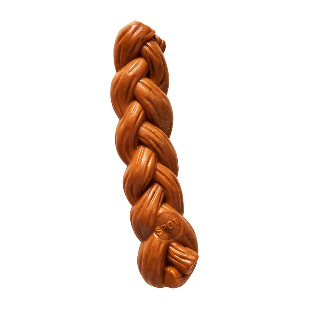 Ethical Pet Spot Bambone Braided Stick Hickory Dog Toy 1