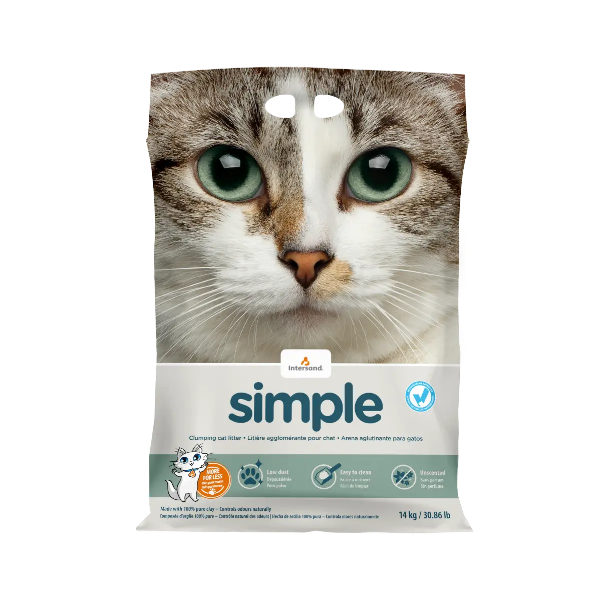 Intersand Value Clumping Litter Simple For Cats 1