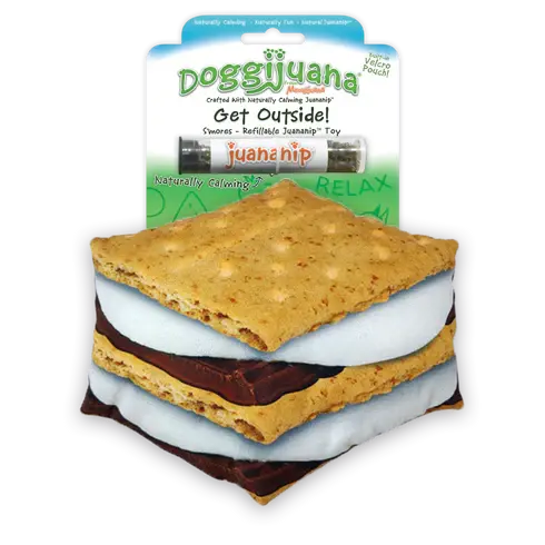 Doggijuana Get Outside Refillable S'mores Dog Toy 1