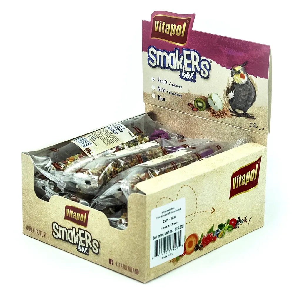 A & E Cage Smakers Treat Stick Cockatiel Fruit 1
