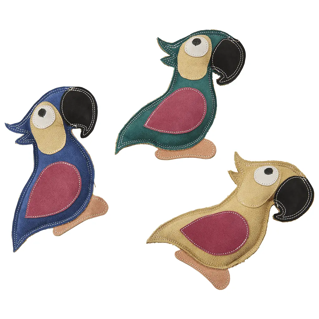 Spot Ethical Products Dura-Fuse Leather Parrot Assorted 1