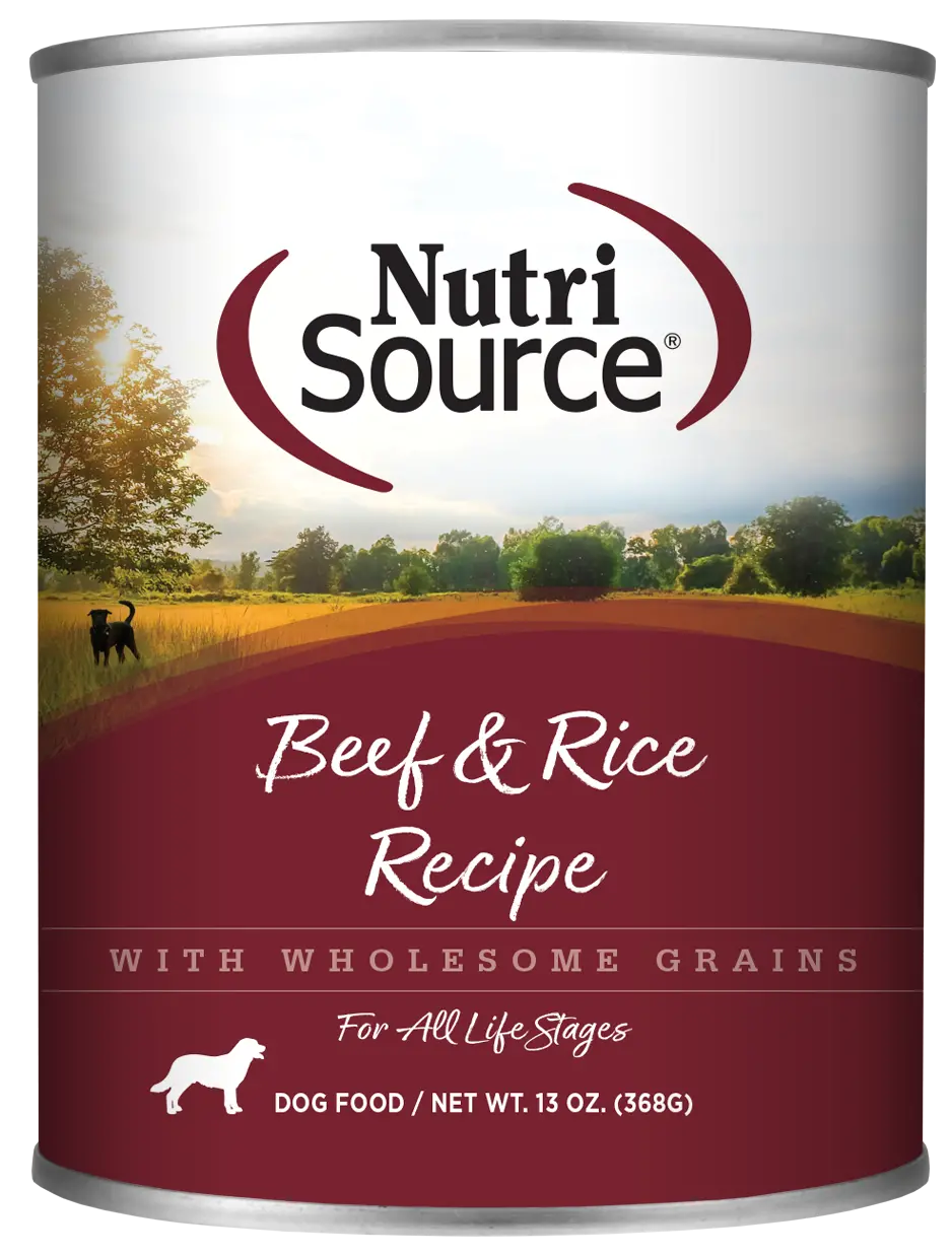 Nutrisource® Beef & Rice Recipe Healthy Wet Dog Food 1
