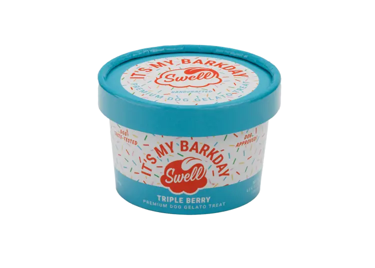 Swell It's My Barkday Triple Berry Frozen Gelato Dog Treat 1