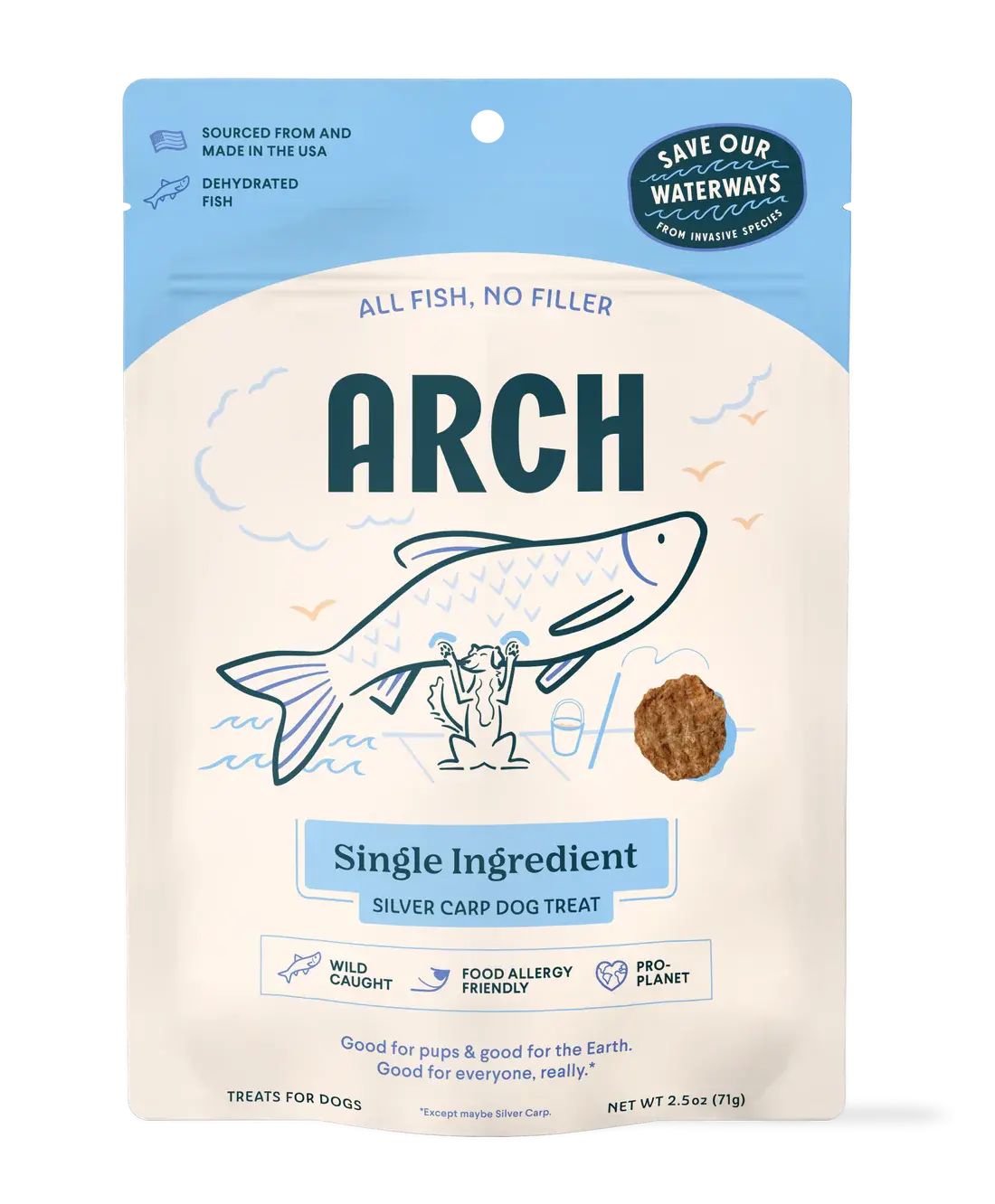 Arch Silver Carp Dog Treats 1