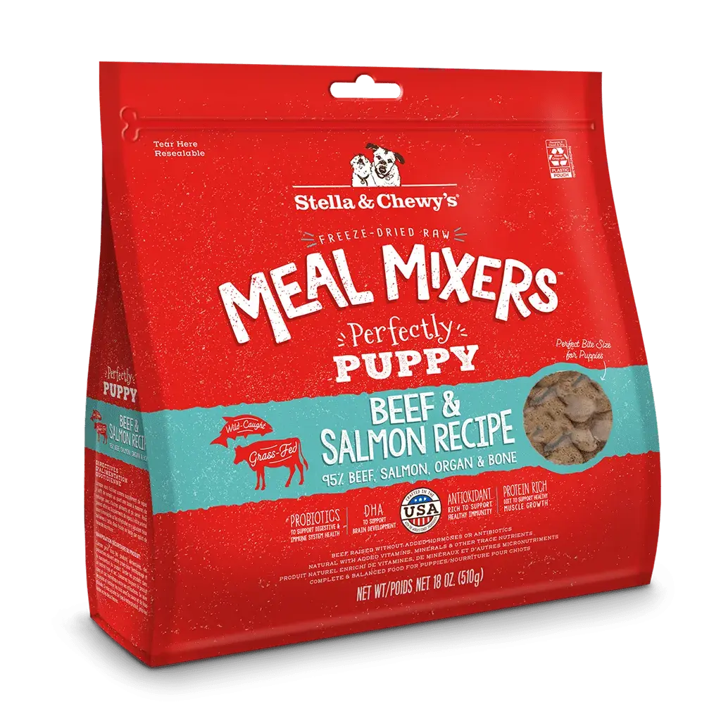 Stella & Chewy's Perfectly Puppy Beef & Salmon Meal Mixers 1