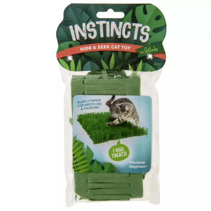Petlinks® Instincts Meadow Mayhem™ Paper Grass Hide And Seek Cat Toy 1