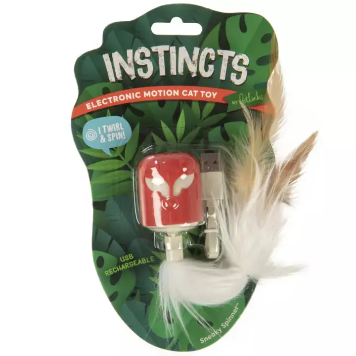 Petlinks® Instincts Sneaky Spinner™ Usb Rechargeable Teaser Electronic Motion Cat Toy 1