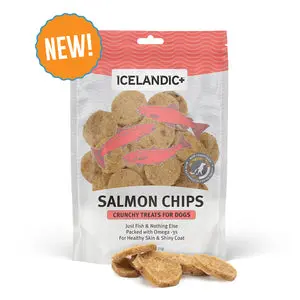 Icelandic+ Salmon Fish Chips Dog Treats 1