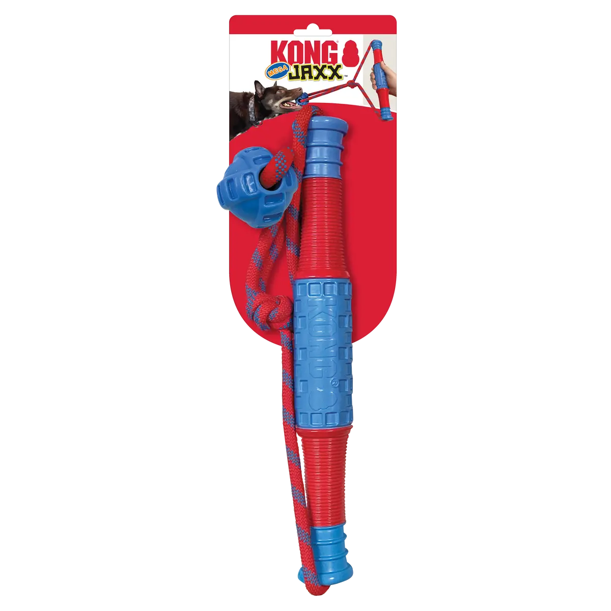 Kong Jaxx Mega Tug Blue Dog Toy 2