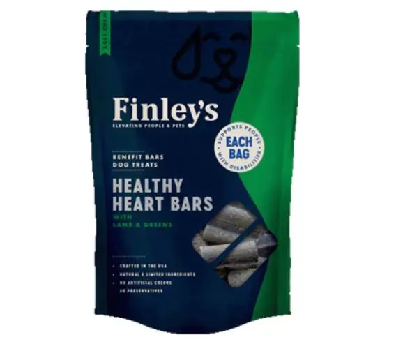 Finley's Healthy Heart Soft Chew Benefit Bars Dog Treats 1