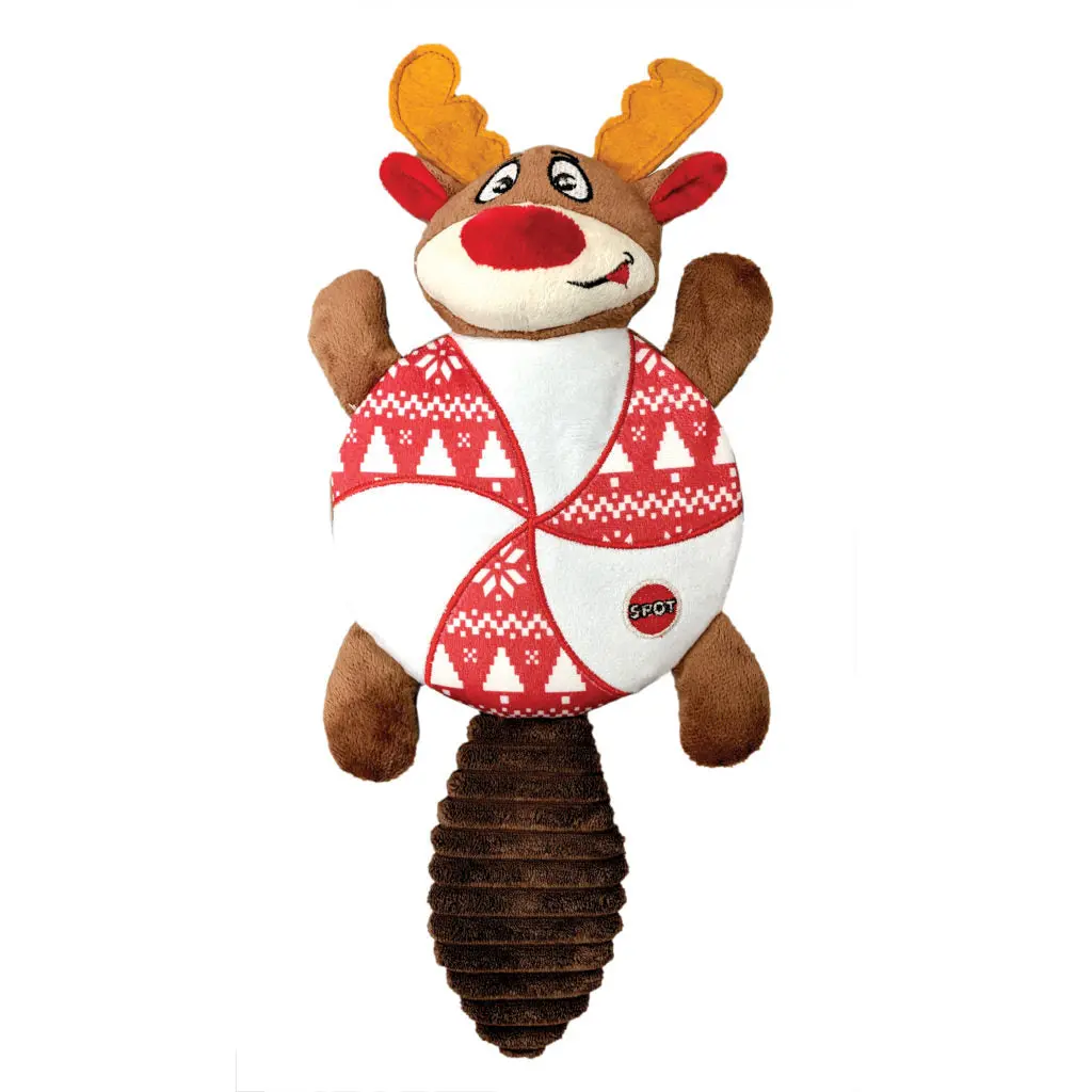 Ethical Spot Holiday Peppermint Twist Assorted Dog Toy 1