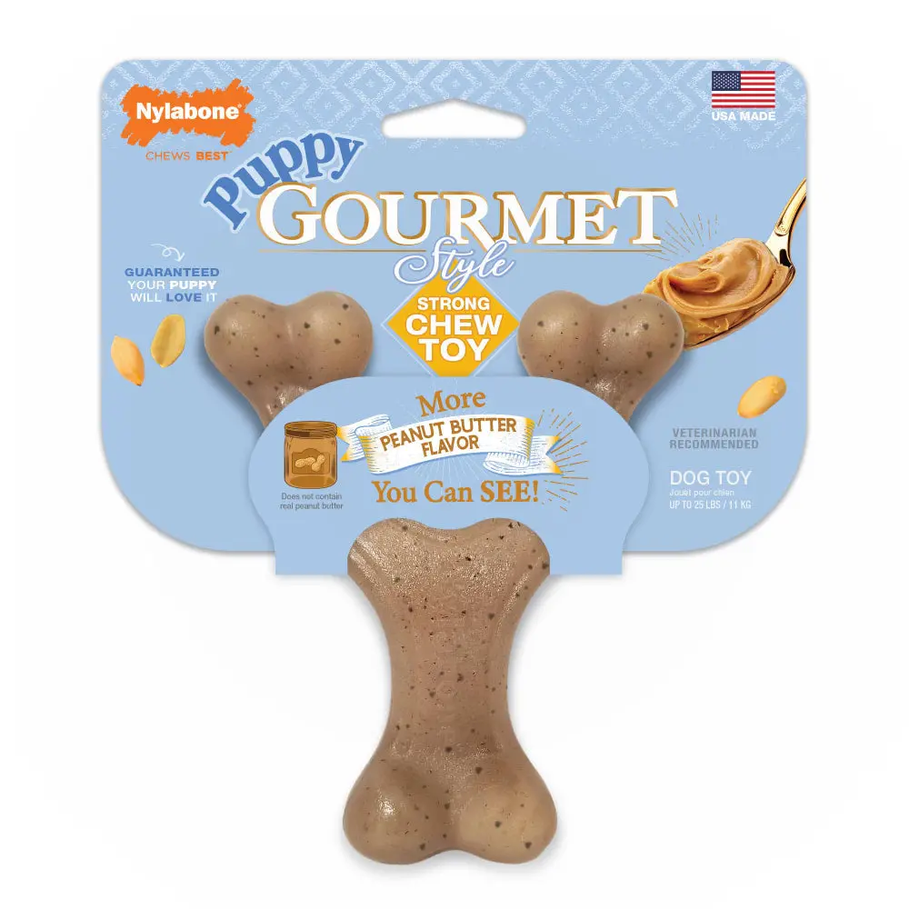 Nylabone Gourmet Style Strong Wishbone Puppy Chew Toy 1