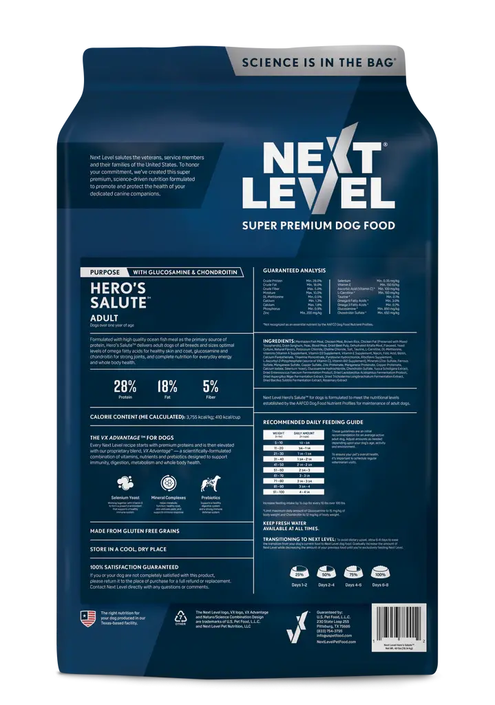 Next Level Hero's Salute Dry Dog Food 2