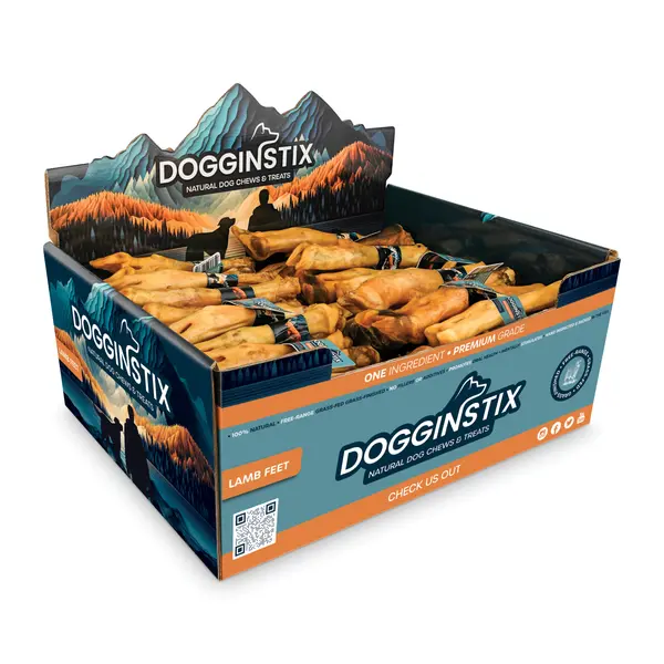 Dogginstix Lamb Feet Dog Treats 1