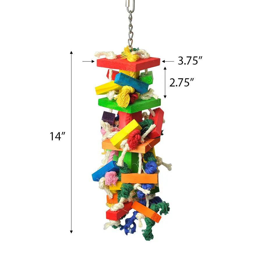 A & E Cage Medium Cluster Of Blocks Bird Toy 1