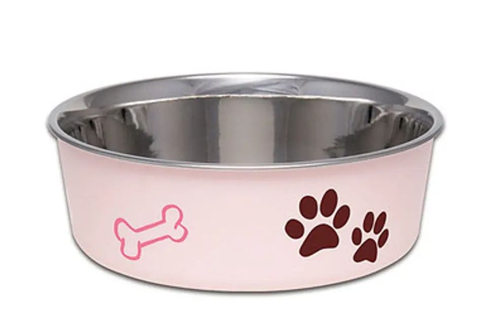 Loving Pets Bella Bowls - Stainless Steel Dog Bowl Paparazzi Pink 2
