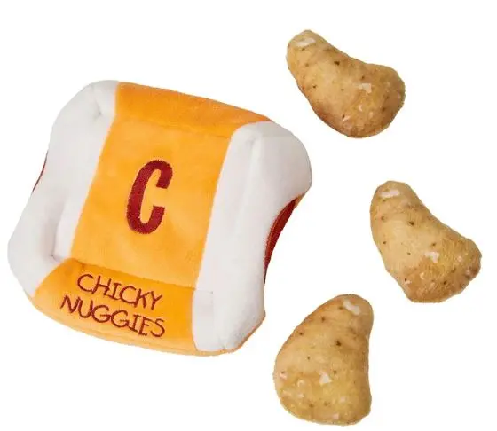Cosmo Furbabies Chicken Nuggets Puzzle Plush Dog Toy 1