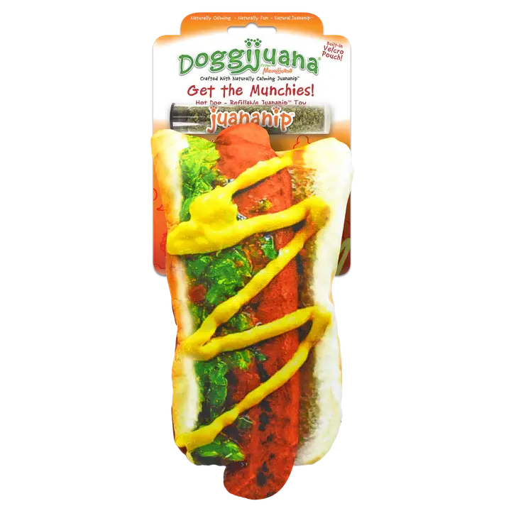 Doggijuana Get The Munchies Refillable Hot Dog Toy 1