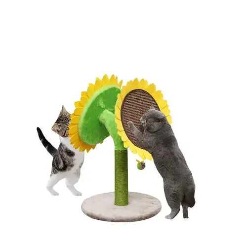 Petpals Scratcher Double Bloom Sunflower 1