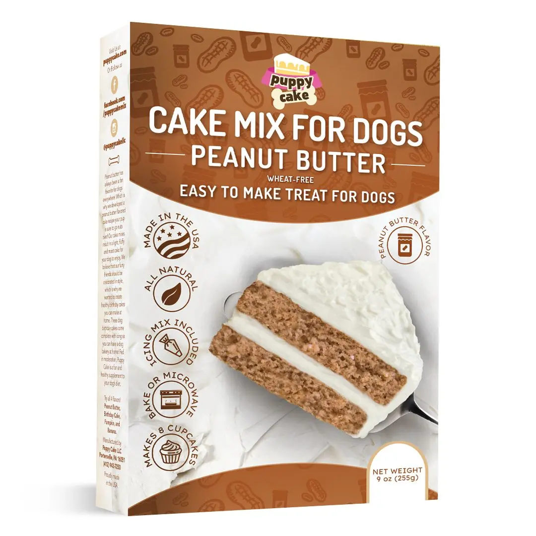 Puppy Cake Mix - Peanut Butter Wheat-Free 1