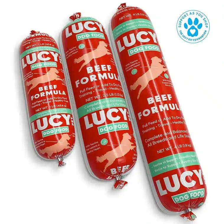 Lucy Pet™ Beef Formula Dog Food Rolls 1