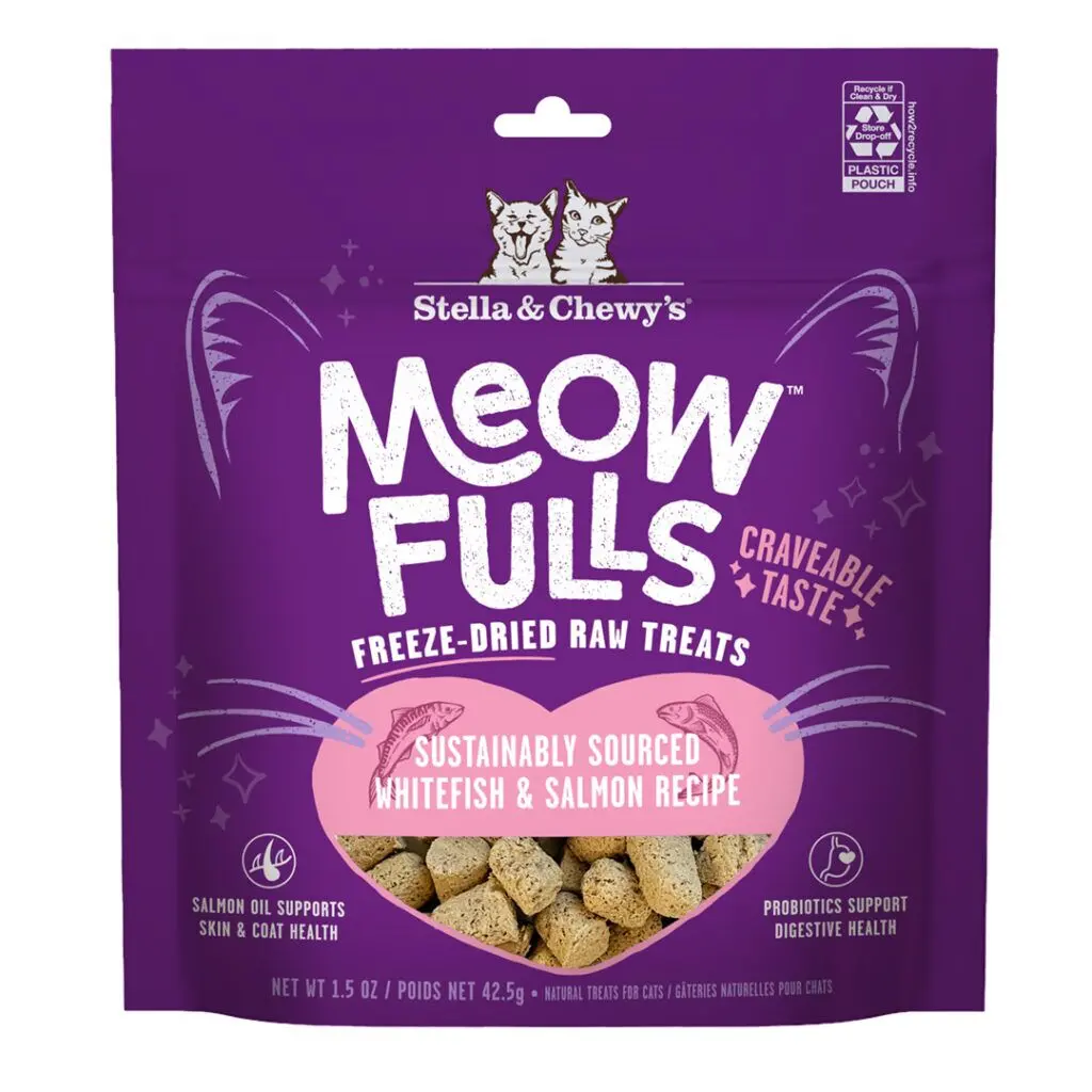 Stella & Chewy's Meowfulls Whitefish & Salmon Cat Treats 1