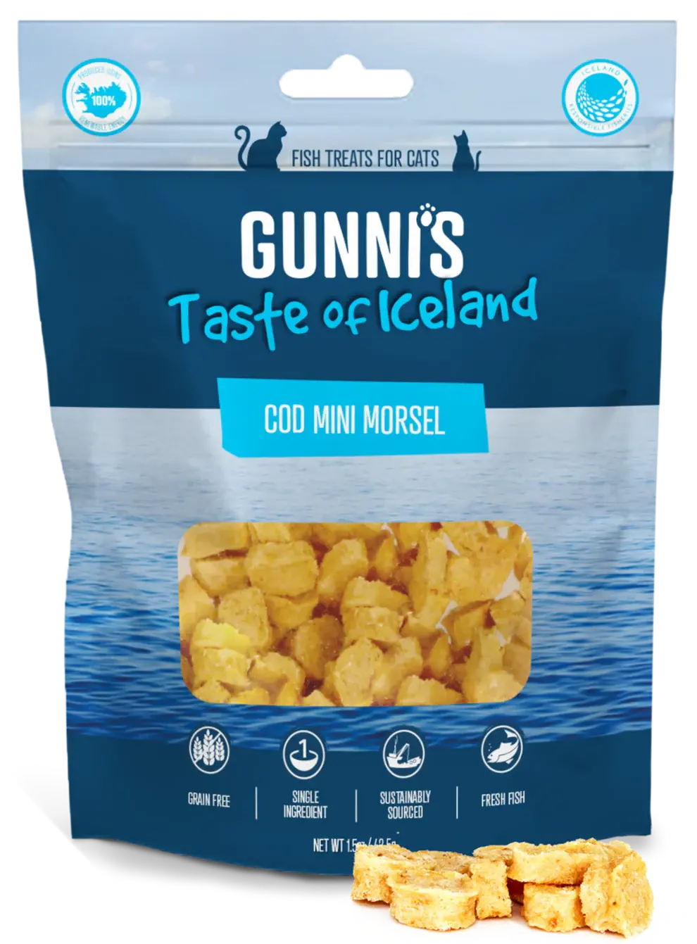 Gunni's Cod Mini Morsels Cat Treats 1